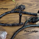 Tall Pines Pine Cone Iron Pinecone Bathroom Towel Bar Peg Hooks Holder - Image 2