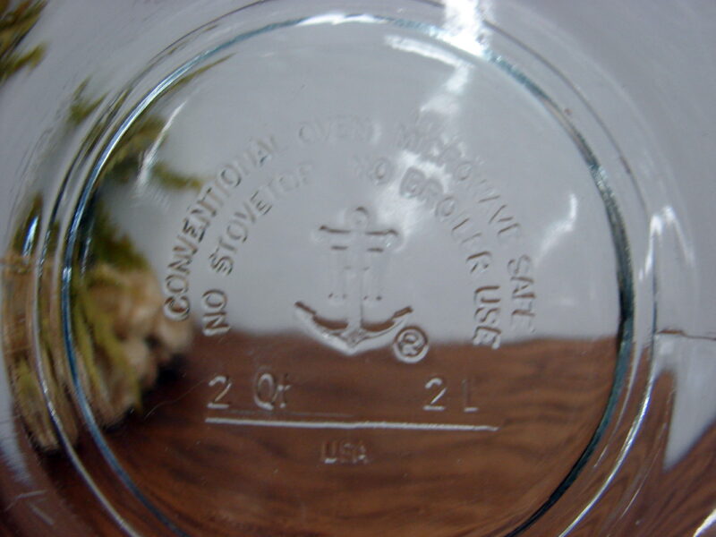 Anchor Hocking Clear Gray 8 Cup Measuring Cup Batter Bowl 2 Quart Large, Moose-R-Us.Com Log Cabin Decor