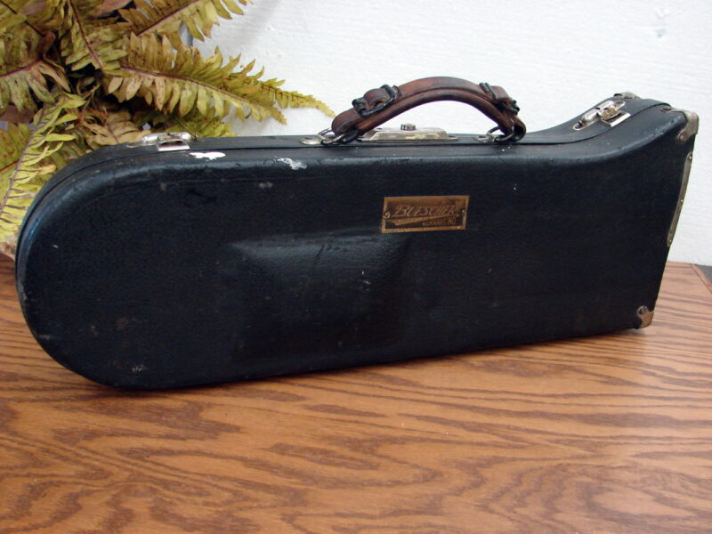 Antique 1920&#8217;s Buescher True Tone 9 Trumpet w/ Case and Accessories, Moose-R-Us.Com Log Cabin Decor