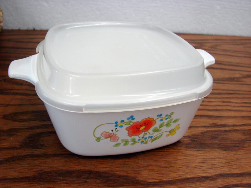 Vintage Corning Ware USA Wildflower Flowered Pan Skillet Batter Bowl Carafe, Moose-R-Us.Com Log Cabin Decor