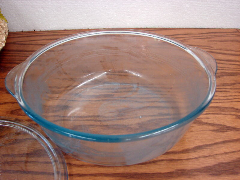 Vintage Fire King Sapphire Blue Philbe Casserole w/ Knob Lid 9&#8243;, Moose-R-Us.Com Log Cabin Decor