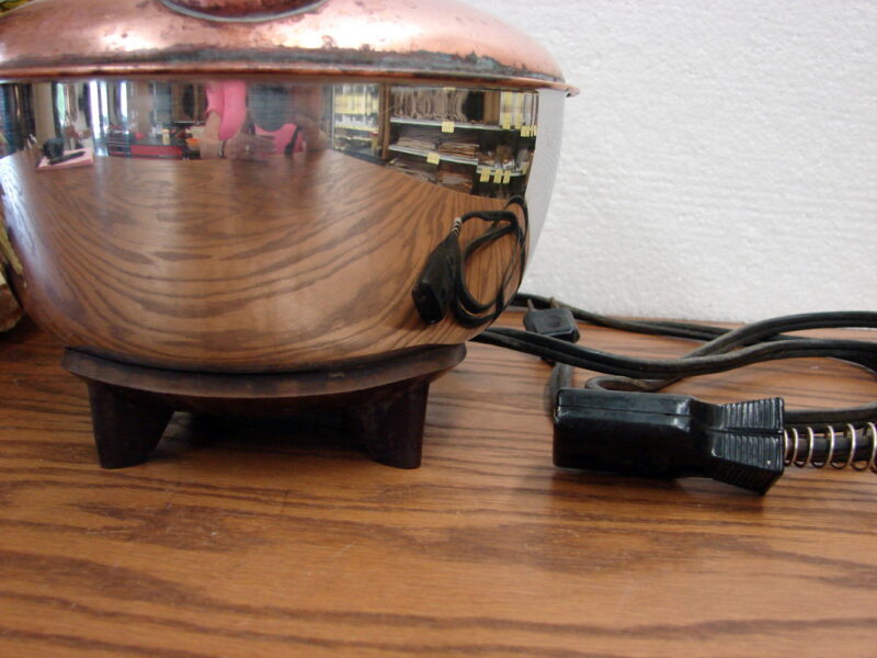 Vintage GE Chrome Copper Automatic Speed Kettle 15K20 Electric Tea Pot, Moose-R-Us.Com Log Cabin Decor