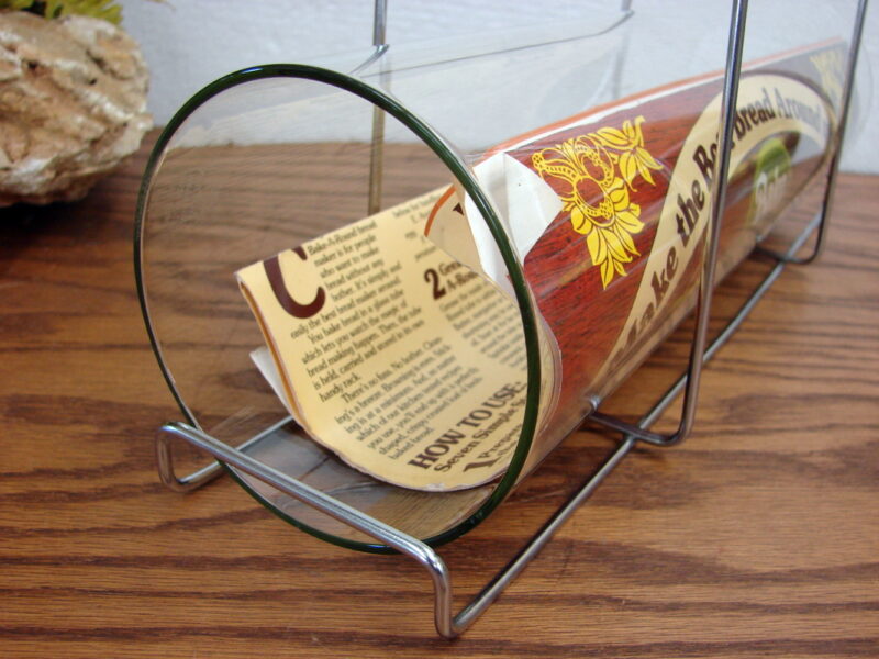 Vintage PYREX Bake a Round French Bread Baking Tube w/ Stand, Moose-R-Us.Com Log Cabin Decor