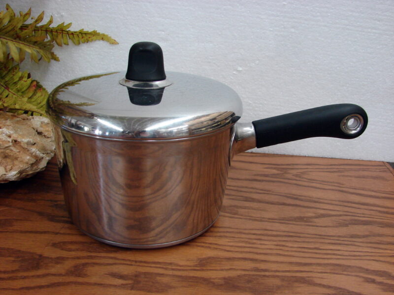 Revere Ware Stainless Steel Sauce Pan Skillet Neptune Seahorse RevereWare, Moose-R-Us.Com Log Cabin Decor