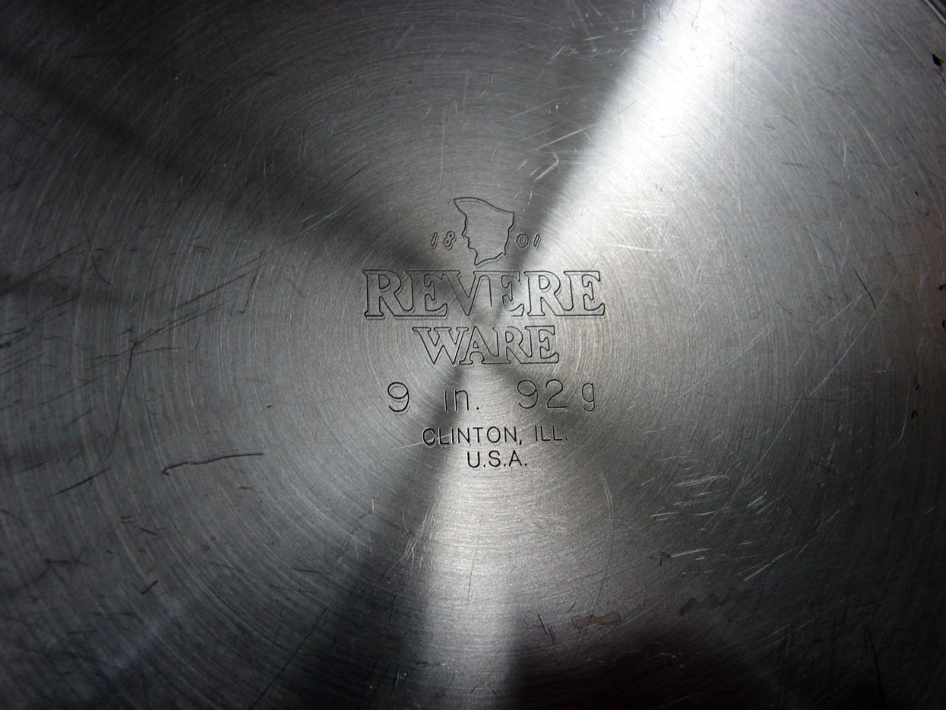 Professional Quality Revere Ware Tri-Ply Disc Stainless Steel 9" Skillet Fry Pan - Image 4