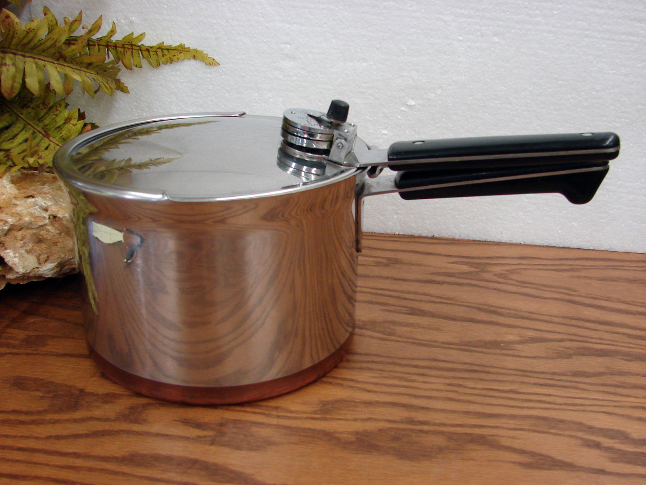 Vintage Revere Ware Copper Bottom Pots Pans Teapot Kitchen Cookware -   Log Cabin Decor