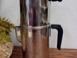 Complete Vintage Copper Bottom Revere Ware 8 Cup Drip-O-Later Drip Coffee Pot Maker