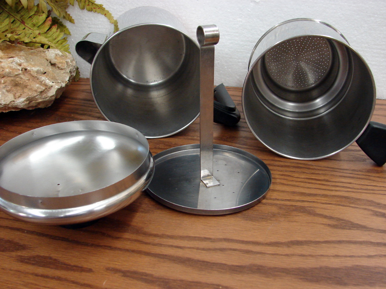 Complete Vintage Copper Bottom Revere Ware 8 Cup Drip-O-Later Drip Coffee Pot Maker - Image 3