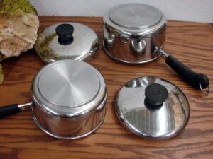 Choice of Vintage Revere Ware Copper Bottom Cookware, Moose-R-Us.Com Antiques Collectibles Log Cabin Decor