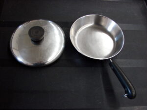 Vintage Copper Bottom Revere Ware 6" Skillet Frying Pan w/ Lid