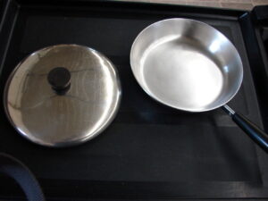 Vintage Copper Bottom Revere Ware 8" Skillet Frying Pan w/ Lid