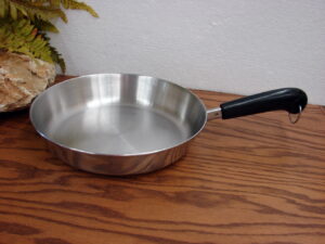 Professional Quality Revere Ware Tri-Ply Disc Stainless Steel 9" Skillet Fry Pan