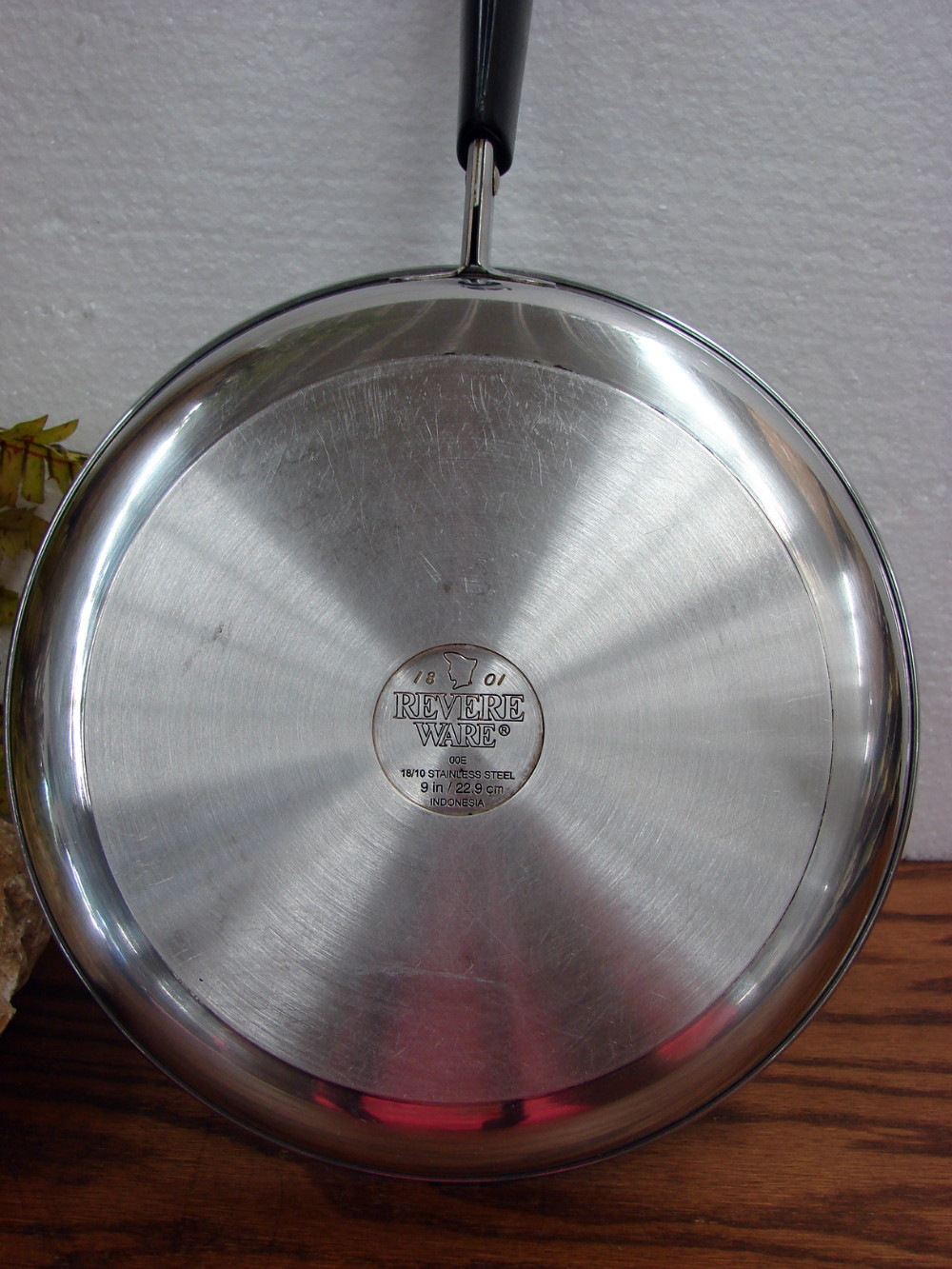 Professional Quality Revere Ware Tri-Ply Disc Stainless Steel 9" Skillet Fry Pan - Image 2