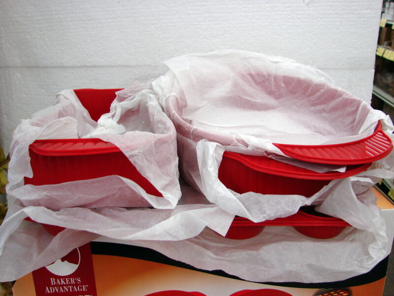 Baker&#8217;s Advantage® Roshco® 5 PC Non-Stick Red Silicone Bakeware Baking Set, Moose-R-Us.Com Log Cabin Decor