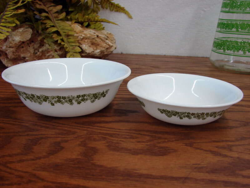 Vintage Corelle Spring Green Crazy Daisy Dinnerware and Accessories NIB 20 pc Set, Moose-R-Us.Com Log Cabin Decor