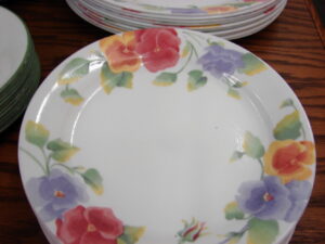 Vintage Corning Ware USA Summer Blush Pansy's Flowers Kitchen Dining Accessories