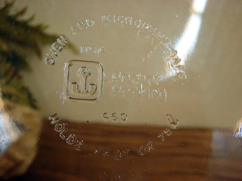 Vintage Anchor Hocking USA Clear Amber Pie Plate Quiche 9&#8243;, Moose-R-Us.Com Log Cabin Decor