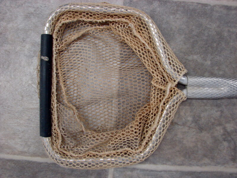Vintage Aluminum Fishing Net Resort Minnow Net Perfect Wall Decor, Moose-R-Us.Com Log Cabin Decor