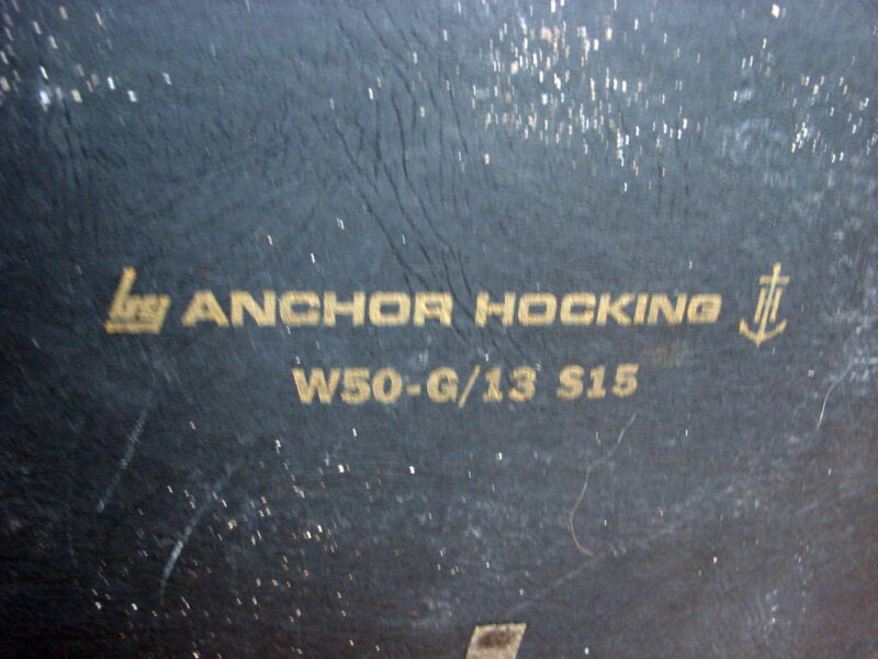 Vintage Anchor Hocking Milk Glass Gold Trim Divided Dish Original Box and Sticker, Moose-R-Us.Com Log Cabin Decor