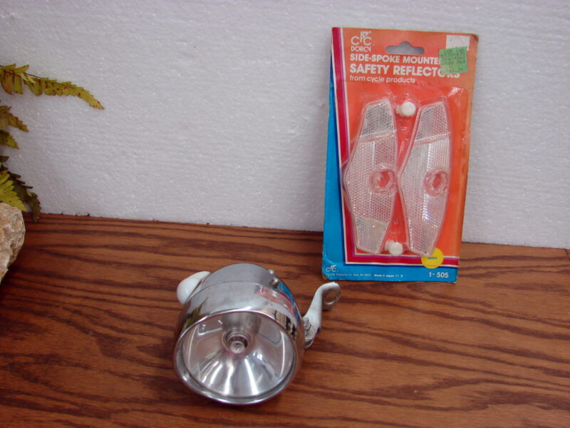 Vintage Bicycle Light Reflectors Peddle Boxes Cables Parts Lot, Moose-R-Us.Com Log Cabin Decor