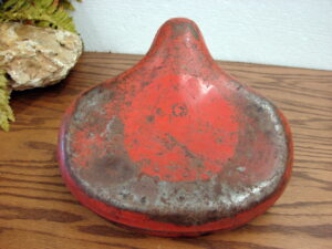 Vintage Red Metal Tricycle Bike Seat Angle Rod Bracket
