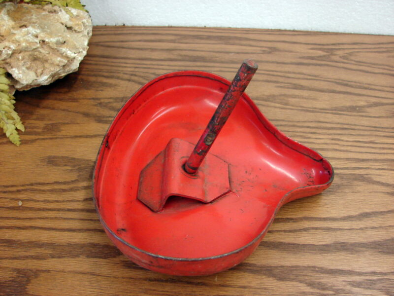 Vintage Red Metal Tricycle Bike Seat Angle Rod Bracket, Moose-R-Us.Com Log Cabin Decor