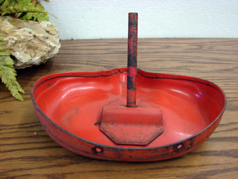 Vintage Red Metal Tricycle Bike Seat Angle Rod Bracket, Moose-R-Us.Com Log Cabin Decor