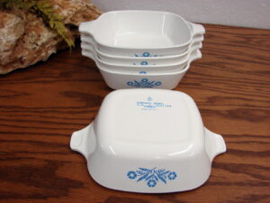 Corning Ware Blue Cornflower USA P-41 Petite Pan Casserole Dish 1 3/4 Cup