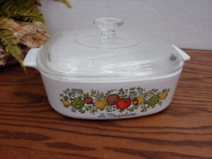 Choice of Vintage Retro Corning Ware Spice of Life Casserole 1 Quart to 5 Liter