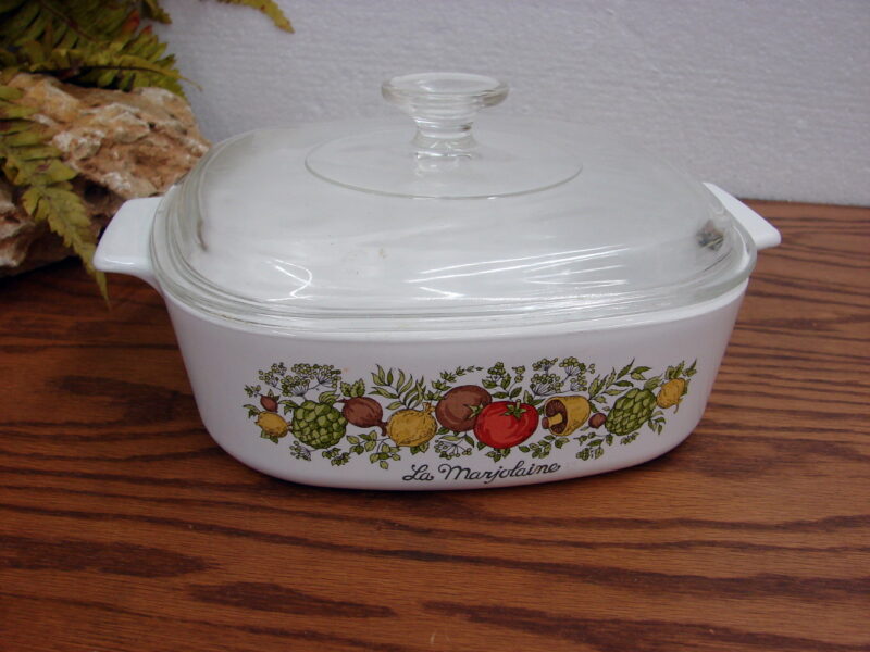 Vintage Retro Corning Ware Spice of Life L&#8217;Echalote La Marjolaine Le Romarin La Sauge, Moose-R-Us.Com Log Cabin Decor