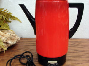Vintage Empire Electric Automatic Red Black Coffee Percolator 12 Cup