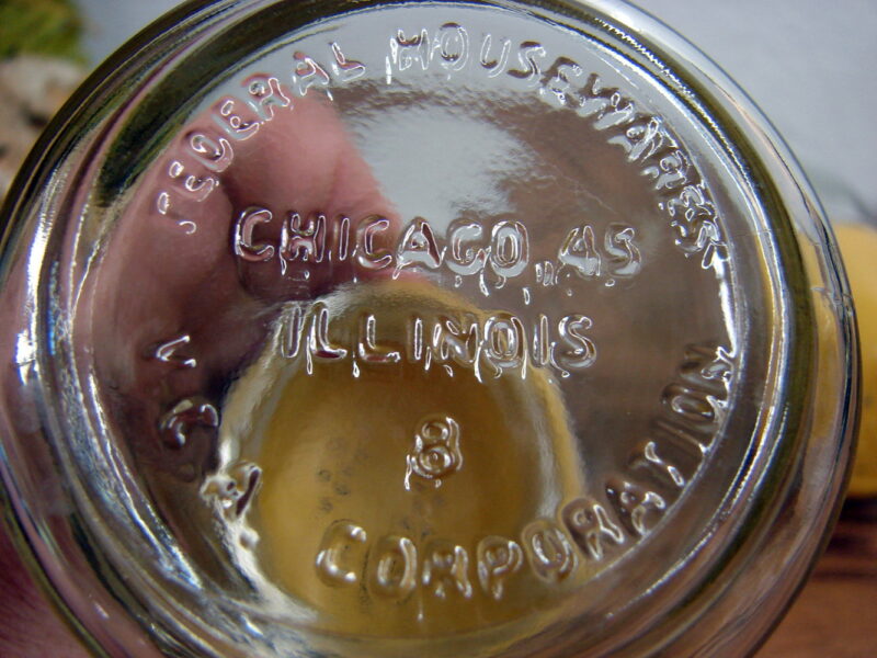 Federal Housewares Retro Harvest Gold Glass Oversized Range Salt Pepper, Moose-R-Us.Com Log Cabin Decor
