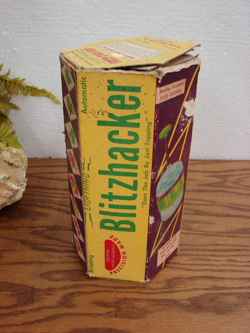 Vintage Swiss Design Self Cleaning Food Chopper w/ Box Blitzhacker, Moose-R-Us.Com Log Cabin Decor