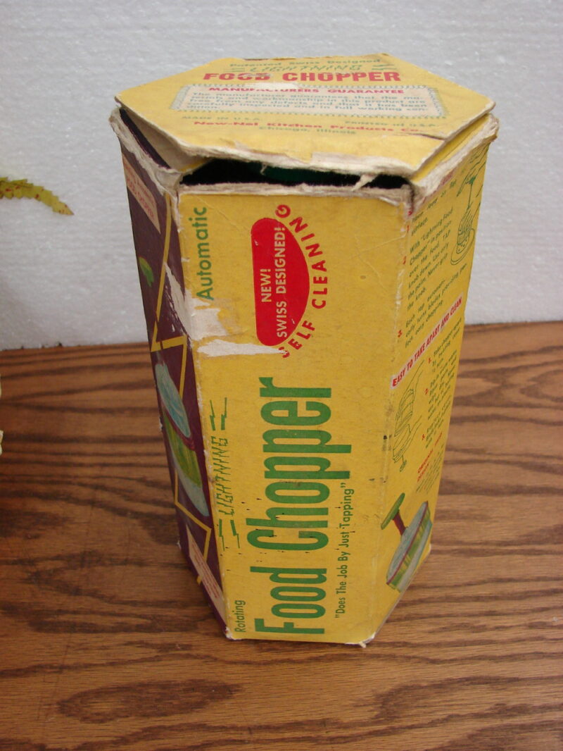 Vintage Swiss Design Self Cleaning Food Chopper w/ Box Blitzhacker, Moose-R-Us.Com Log Cabin Decor
