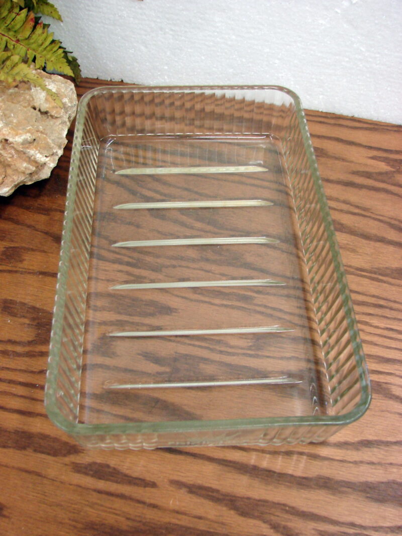 Vintage Frigidaire Logo Glass Cold Storage Meat Tray Refrigerator Plate, Moose-R-Us.Com Log Cabin Decor