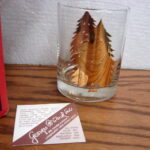 Georges Briard Set/4 14 oz Gold Tree Double Old Fashion Glasses NIB - Image 4