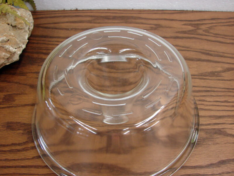 Vintage Clear Glass Glasbake Heavy Duty Bundt Cake Round Angel Food, Moose-R-Us.Com Log Cabin Decor