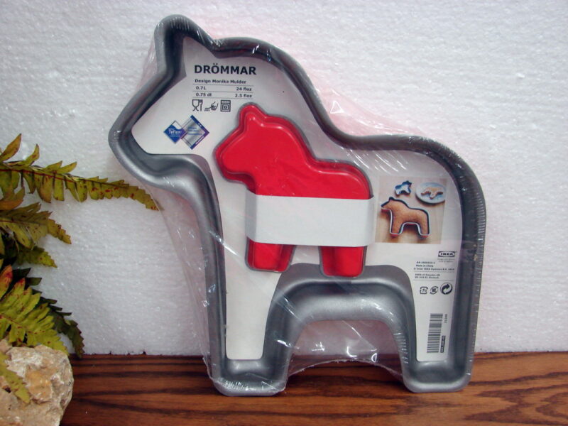New Ikea Sweden Drommar Dala Swedish Horse Cake Pan Mold, Moose-R-Us.Com Log Cabin Decor