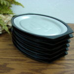 Vintage New Scandinavian Nordic Ware Serv-A-Sizzler Steak Platter Fajita Holder Set/6