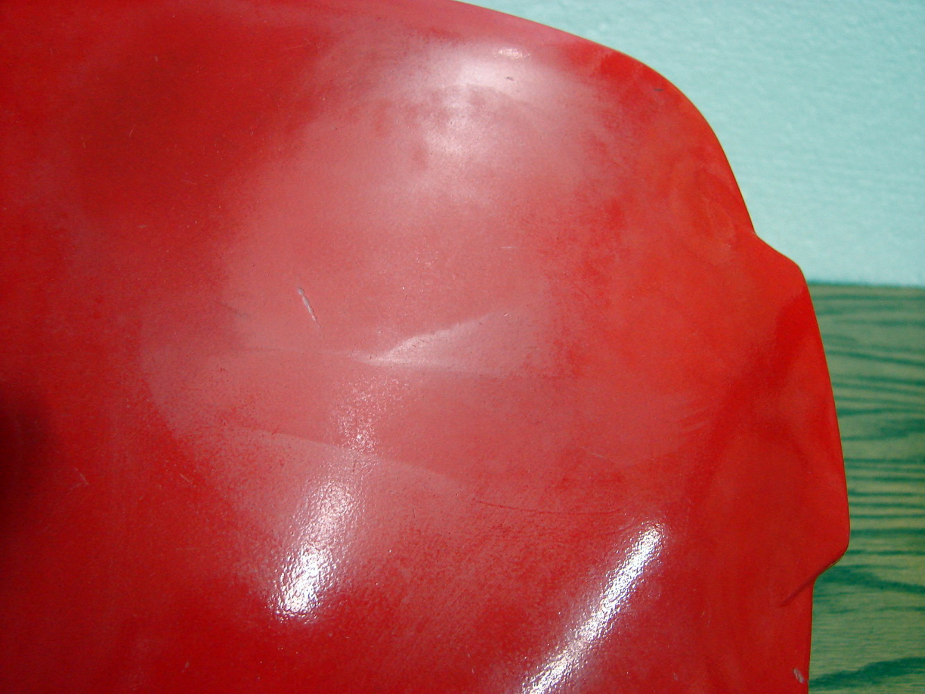 Vintage PYREX Hostess Red Square 1 1/2 qt Casserole Serving Dish #515 w/Lid as is - Image 3