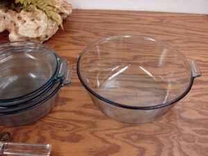 Vintage PYREX #834 Flameware Glass Sauce Pan 2 Quart