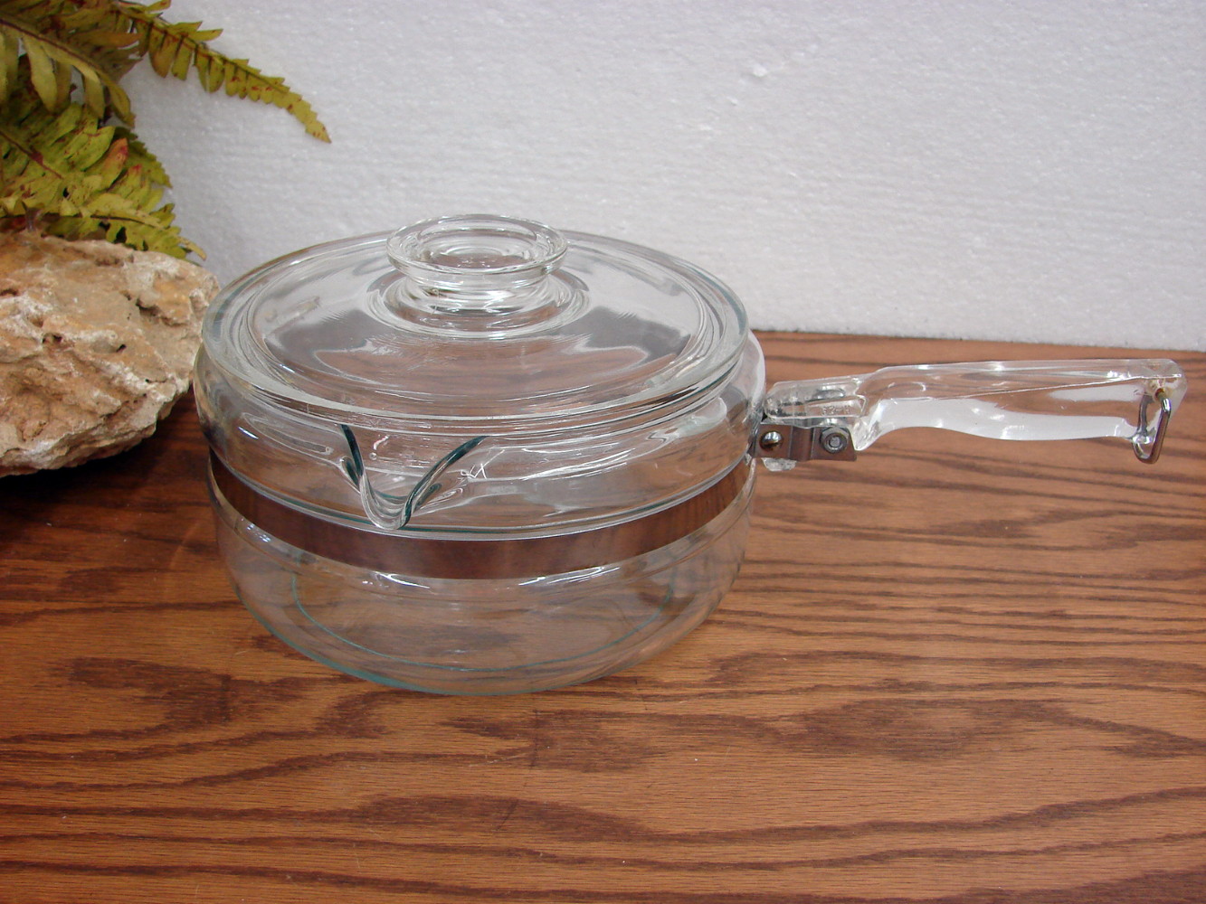 Clear Glass Pyrex Sauce Pan With Lid, Vintage Pyrex Sauce Pan, Pyrex  Flameware, 2 Quart Pyrex Pan 