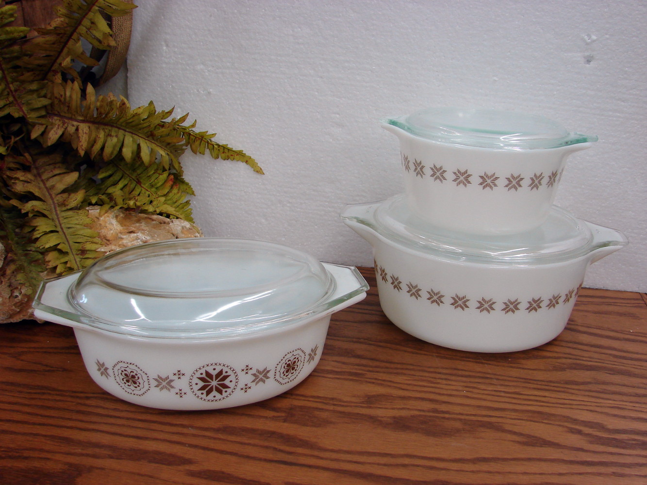 Vintage Pyrex Town and Country Divided Casserole Dish 1 1/2 