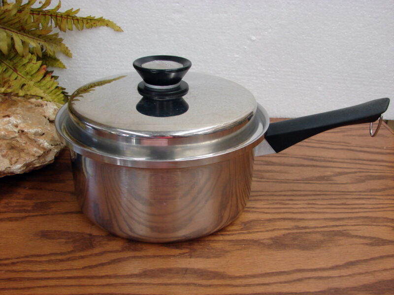 3 Ply Stainless Steel Waterless Amway Queen 18/8 Cookware Pots Pans, Moose-R-Us.Com Log Cabin Decor