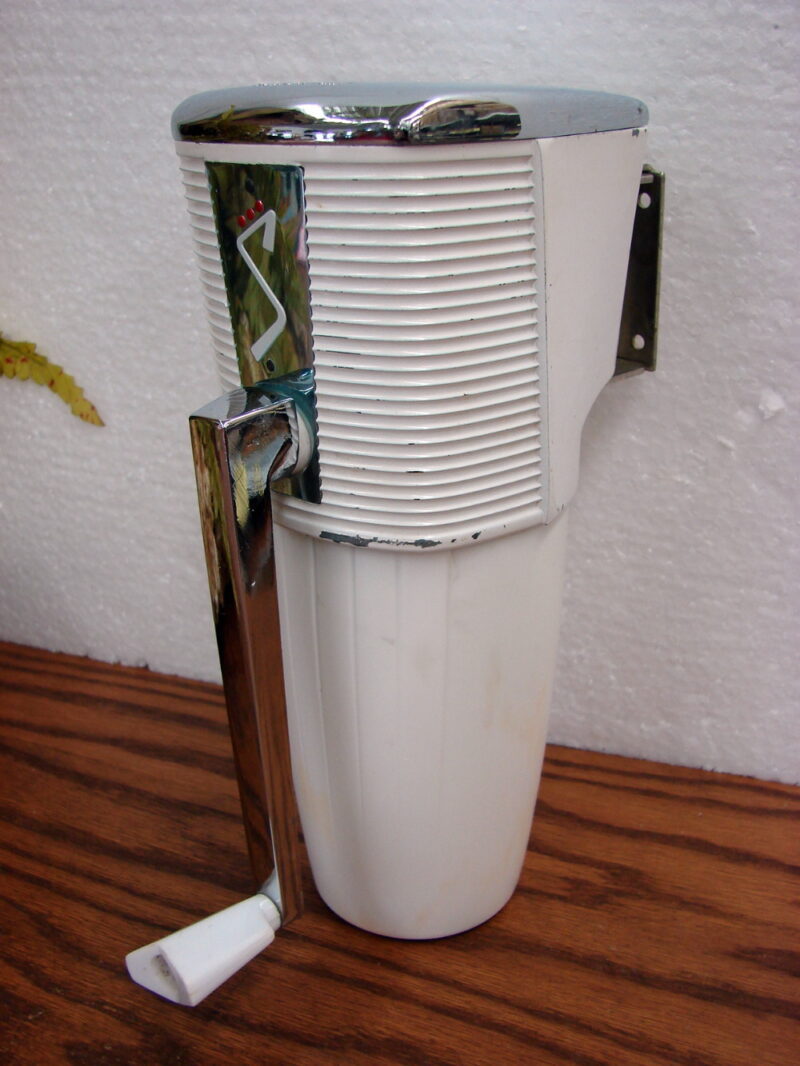 Vintage Art Deco Chrome Pot Metal Swingaway Ice Cube Crusher NOS, Moose-R-Us.Com Log Cabin Decor