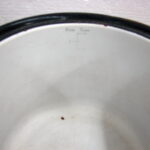Antique Cast Enamel Vollrath Kook King Enamelware Pot w/ Art Deco Lid - Image 5