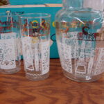 Vintage Anchor Hocking Butterprint NIB Cooler Set Pennsylvania Dutch Glasses Pitcher - Image 5