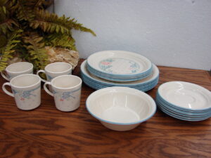 Set/4 Vintage Corning Ware Corelle Symphony Coffee Mugs