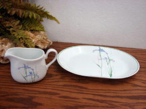 Vintage Corning Ware Corelle Shadow Iris Oval Serving Platter