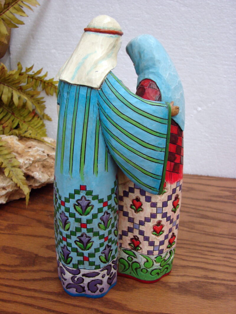 Jim Shore Blessed Family w/ Box Mary Joseph Jesus Gorgeous Detail, Moose-R-Us.Com Log Cabin Decor